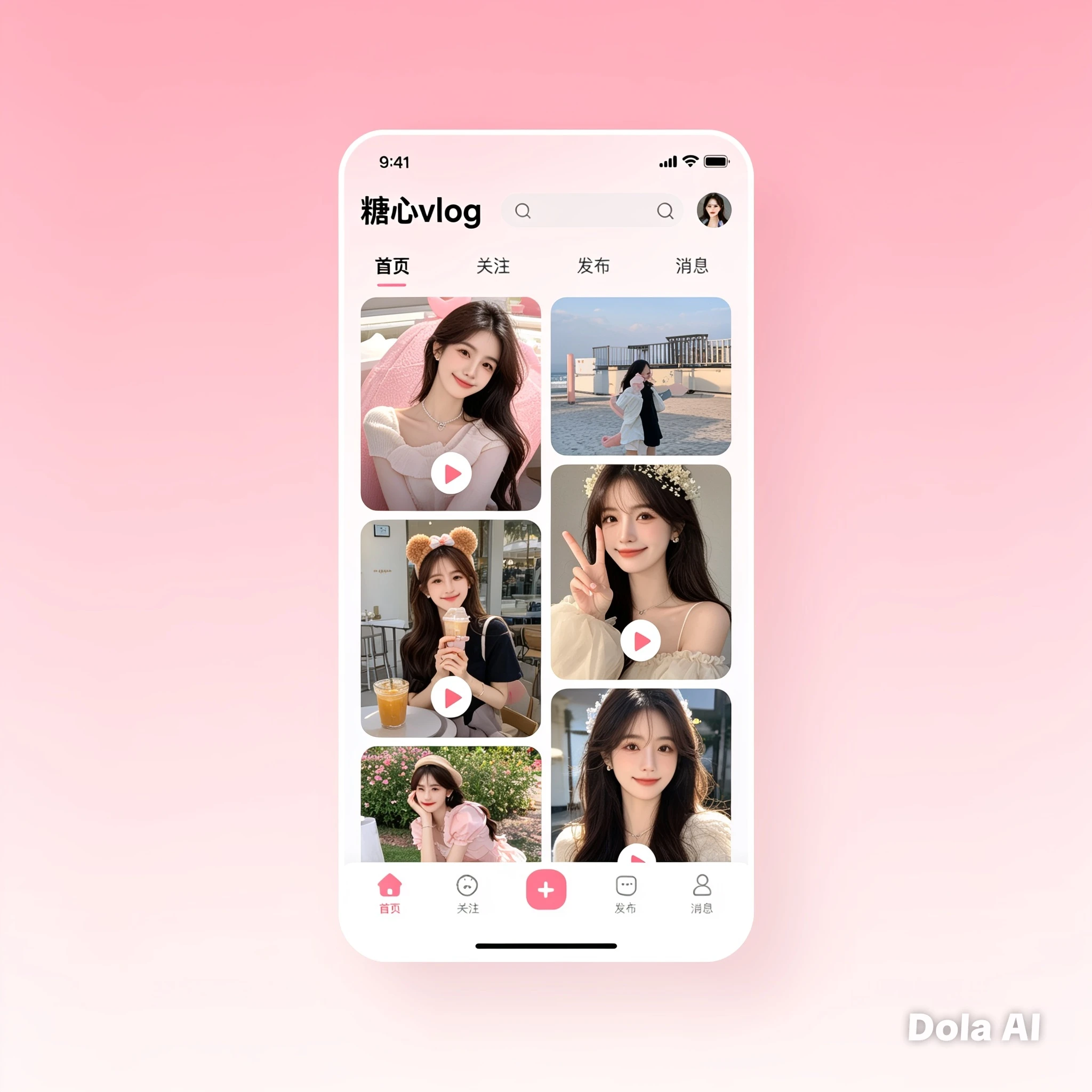 糖心Vlog APP功能界面